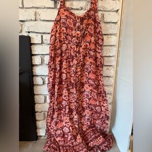 Sonoma Women's Maternity Maxi Dress in Red Floral